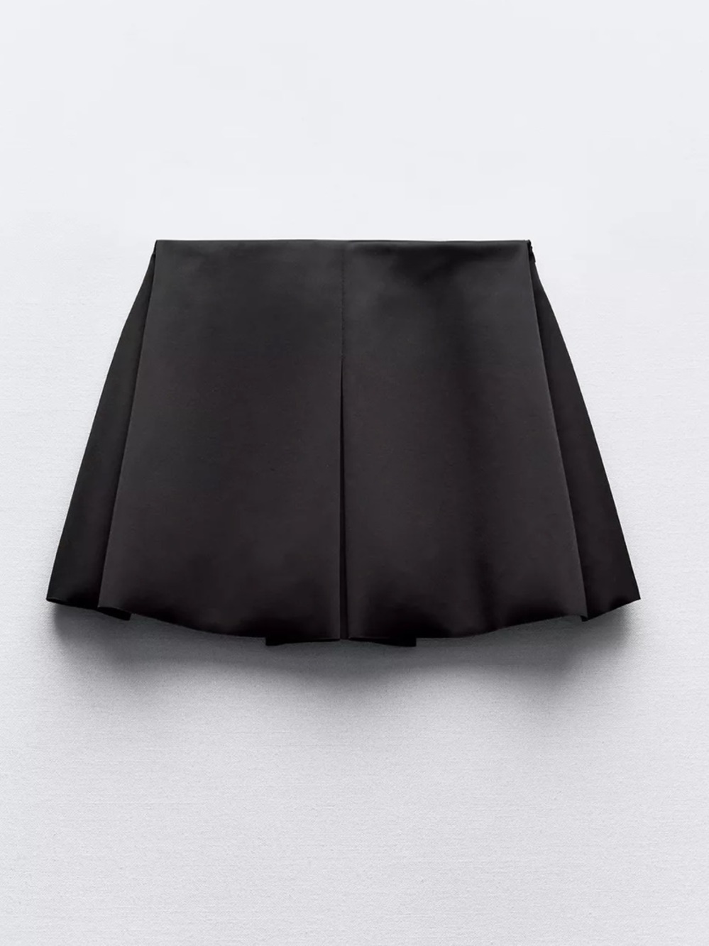 ZARA BOX PLEAT MINI SKIRT